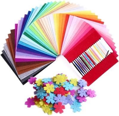 China Breathable Felt Assorted Felt Sheets With Color Line 21Pcs And 100Pcs Craft Felt Shapes Nonwoven Fabric Sheets for sale