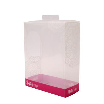 China Hot Sale Transparent Printed Plastic Folding Recyclable Small Boxes Clear PVC Packing Box for sale