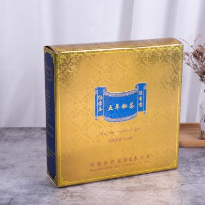 China Materials Custom Gold Foil Cardboard Paper Boxes Recycled Luxury Finished Folding Tea Paper Gift Box for sale