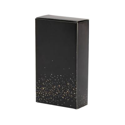 China Recyclable Custom Black Printed Cardboard Box With Logo For Cosmetic Boxes for sale