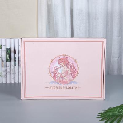 China Wholesale Hot Sale Customized Handmade Color Printing Cute Pink Corrugated Box For Packaging for sale