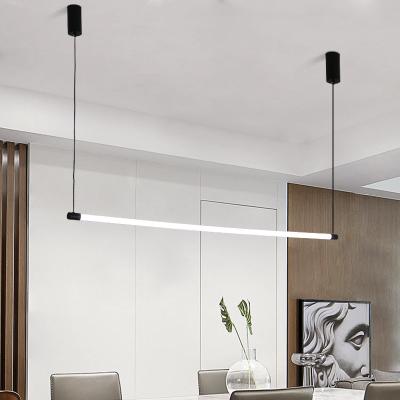 China Modern Professional Indoor Rotating Track Light Decoration Modern Linear Pendant Lamp Lighting Fixture for sale