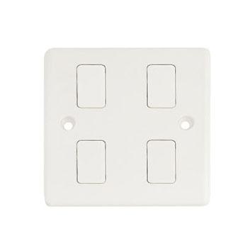 China UK Standard Small Button 4 Gang Light Switches All Purpose For Homes for sale