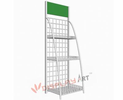 China Single Sided Popular Customized Modern Metal Wire Retail Display Stand for sale