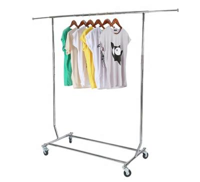 China Heavy Duty Collapsible Rolling Folding Custom Clothing Rack for sale