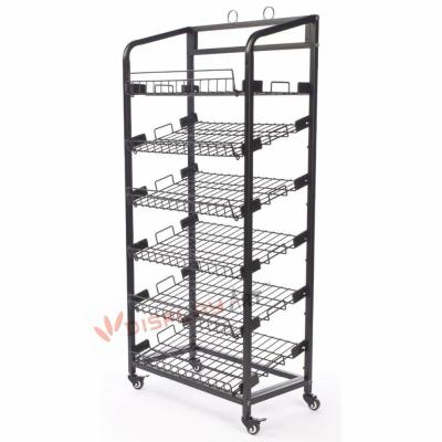 China Hot Selling Bread Display Stand Holder Metal Baker Shelf Cool Display Rack for sale