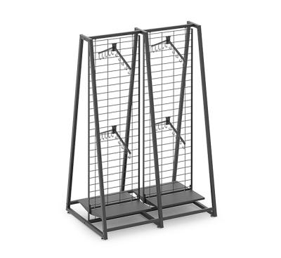 China Retail Store Customized Black Sock Metal Wire Free Standing Display Rack for sale