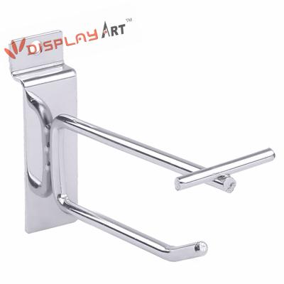 China Shops Metal Wire Slatwall Euro Retail Display Hook With Price Tag For Supermarket for sale