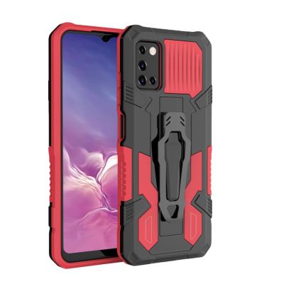 China Anti-Drop Shockproof PC Kickstand TPU Hybrid Cell Phone Case For Samsung Galaxy A03s Back Cover Belt Clip Holder Mobile Accessories for sale