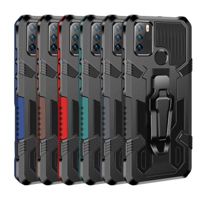 China Shockproof Anti-drop Car Mount Magnet Armor Phone Case 2 in1 tpu+pc For Infinix 5 Phone Smart Cover Case for sale