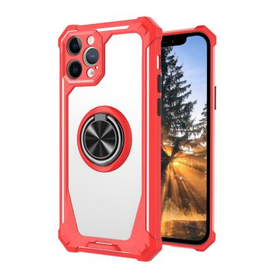 China Car Shockproof Mount PC TPU Metal Magnetic Finger Ring Holder Mobile Phone Case For ZTE Blade V30 Vita for sale