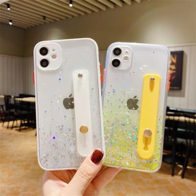 China Hot Popular Shockproof Cover Glitter Mobile Phone Case Strap Shiny Stand For ZTE S30 Se S30 pro S30 for sale