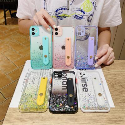 China Good Quality Transparent Shockproof Wrist Strap Phone Case For Infinix X Zero Neo Kickstand TPU Soft Cover Back for sale