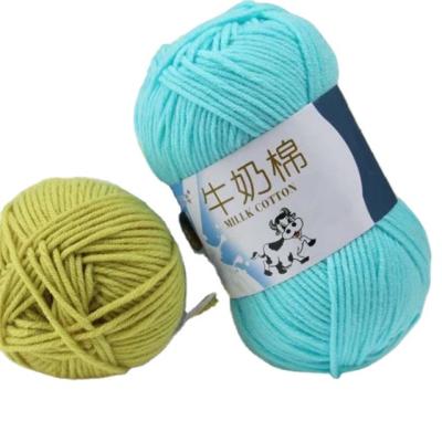 China Newest 100% cotton high tenacity 50g/ball 10 ply yarn for knitting soft worsted crochet yarn hand knitting colorful organic yarn for sale