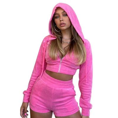 China Factory wholesale QUICK DRY long sleeves crop top jogger tracksuit sports pants 2pcs running sweatsuit velor women's 2022 sporty sets for sale