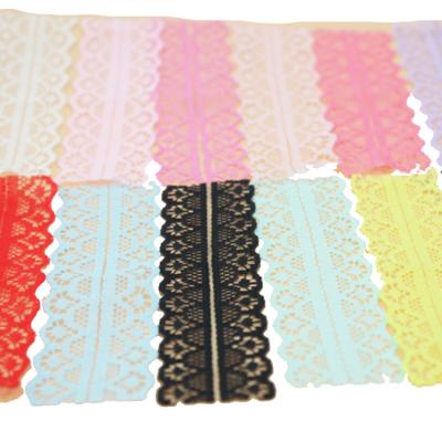 China China Manufacturer Wholesale elastic lace for fashion design lace baju kurung lace trim white for sale