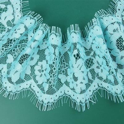 China Hot Selling White Nylon Elastic Polyester Jacquard Lace Trim Lace Trim For Dress Fabric Lace Trim for sale