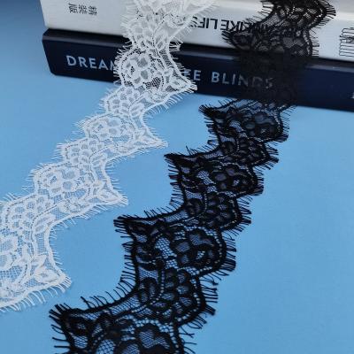 China China Manufacturer Elastic Eyelash Lace Trim Multiple Sizes Lace Trim Patterns Multiple Lace Trim for sale