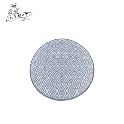 China Good Quality PP Jacquard Patio Mat Factory Anti-Slip Outdoor Round Customization for sale