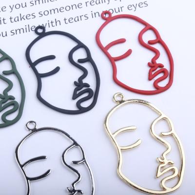 China CLASSIC DIY Jewelry Accessories Gold Painting Rubber Alloy Small Pendant Accessories Facebook Series for sale