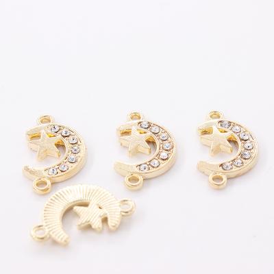 China CLASSIC diy accessories combine gold jewelry accessories direct stars and diamond moon used for jewelry making materials for sale