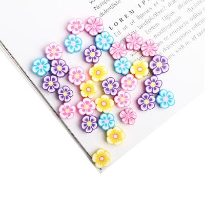 China 1000pcs/bag 10mm polymer clay plum flower ceramic florets loose spacers beaded handmade diy jewelry making bracelet material necklace for sale