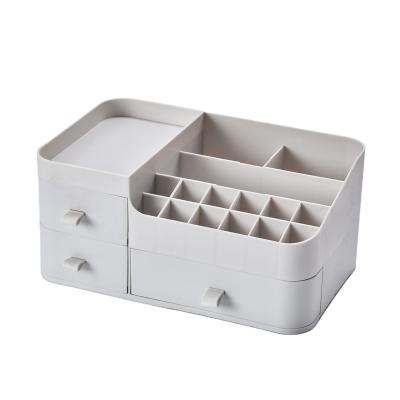 China Sustainable PP Plastic Modern Injection Cosmetic Tools Makeup Boxes Cute Storage Organizer for sale