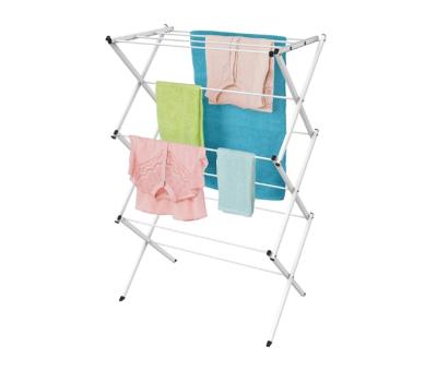 China MOBILE Silver Laundry Floor Rack Towel Adjustable Outdoor Laundry Drying Rack for sale