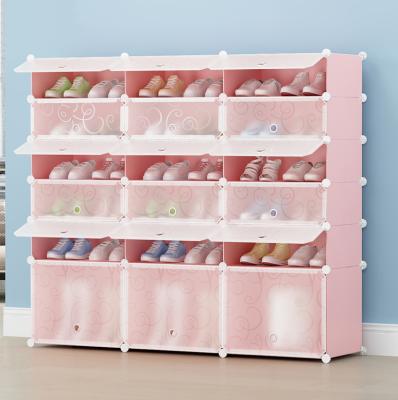 China 3X6 Cube-Plus New Modern Style PP Plastic Shoe Cabinet Storage for sale