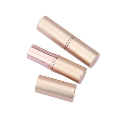 China Cosmetic Hot Selling Empty Aluminum Round Lipstick Tubes Lipstick Case For Make Up Wholesale for sale