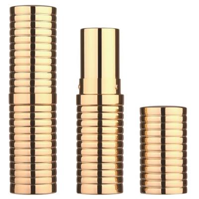 China Cosmetic Empty Unique Aluminum Round Lipstick Tubes Lipstick Case For Make Up Wholesale for sale