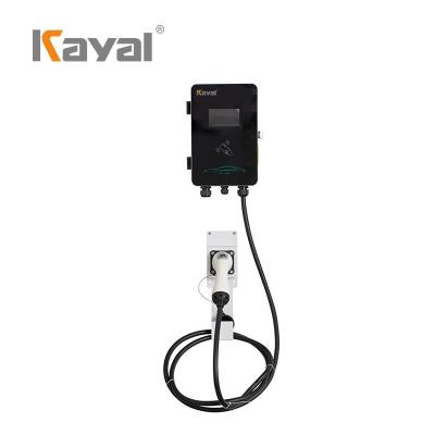 China KAYAL Wall Mounted Charger Station Box Charging Pile 7KW Wall Box Mount for sale