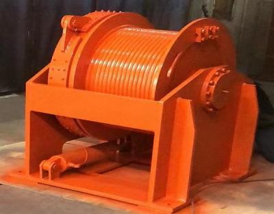 China Lebus gegroeveerde hydraulische kraan winch trommel voor het wikkelen van draad touw Te koop