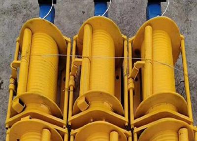 China Lebus de Hydraulische Crane Winch Yellow Color With Gegroefte Trommel van 10000 Pond Te koop