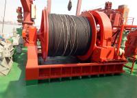 China 30 Ton Slow Speed Winch With het Spoelen Apparaten Hydraulische Macht Te koop