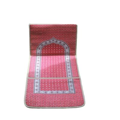 China Wholesale Washable Super Soft Carpet Islamic Mosque Fold Islamic Prayer Blanket With Pocket for sale