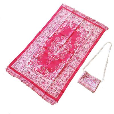 China Wholesale Washable Luxury Padded Muslim Islamic Prayer Pocket Drinking Mat Pad for sale