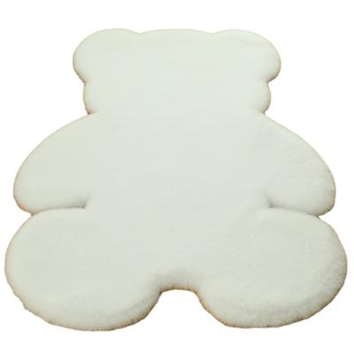 China Living Room Washable Luxury Blanket Rug Bear Shape Soft Thick Waterproof Mat for sale