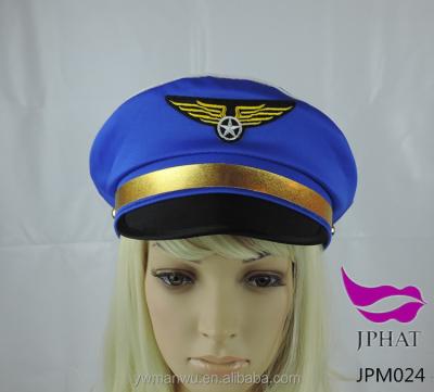 China Blue Character Pilot Hat Captain Hat Police Hats And Hats Uniform Hat for sale