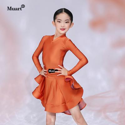 China High Quality Ballet Dance Kids Latin Performance Ballet Tutu Girls Sets Dance Dress Kids Latin Girls Dancing Dress for sale