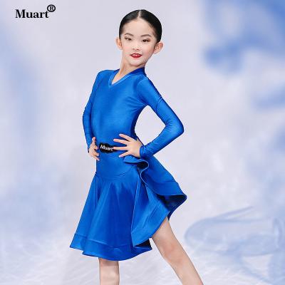 China Sets Jazz Girl Latin Dance Dress Sequins Performance Costume Dance Wear Skating Children Latin for sale