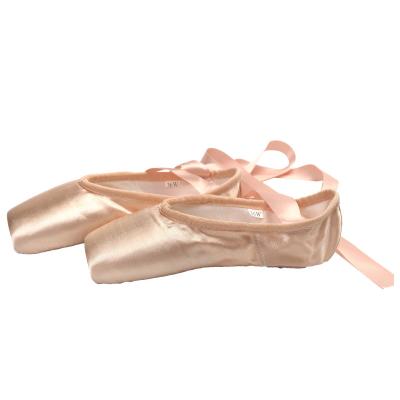 China Suede outsole wholesale red-pink foldable canvas ballet dance shoes, ballet shoes dancing point shoes for sale