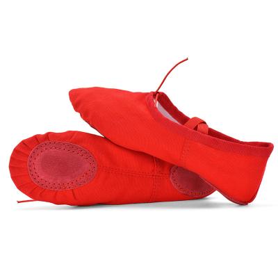 China Breathable Comfortable High Quality Sports Shoes Canvas Ballet Shoes Adult Soft Kids Dance Shoes for sale