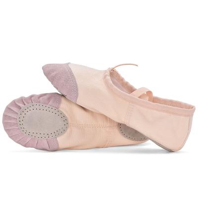 China Women Breathable Comfortable Girls Professional Ballerina Shoes Dance Shoes Professional Ballet Dance Shoes With Ribbons for sale