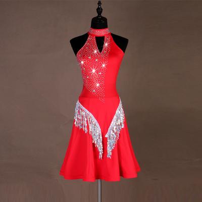 China Dresses 2021 the new adult girls latin/jazz dance dress, beautiful girl latin dance dress for sale