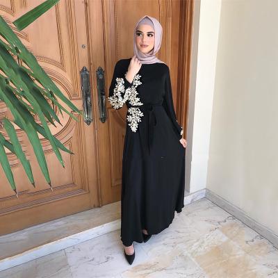 China Women Daily Maxi Abaya Dress Loose Long Muslim Wear Dress Islam Sheath Abaya Dropshipping for sale