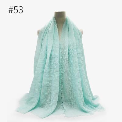 China New Design Factory Price Malaysia Chiffon Women Premium Simple Daily Chiffon Hijab Muslim Wear Turbans Headscarf for sale