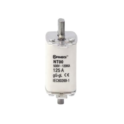 China LOW VOLTAGE HRC NT00/NH00 125A Fuse Link / Porcelain Fuse Holder & Balde Fuse Ceramic Base for sale