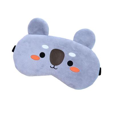 China Darkness Surrounds New Eye Mask Plush Cartoon Sleeping Eye Mask Crystal Super Soft Short Ice Pack Eye Mask for sale