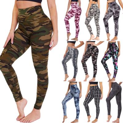 China Breathable High Waisted Leggings Tights Fitness And Yoga Wear Custom Design Printed Yoga Pants Plus Size Underwear Te koop